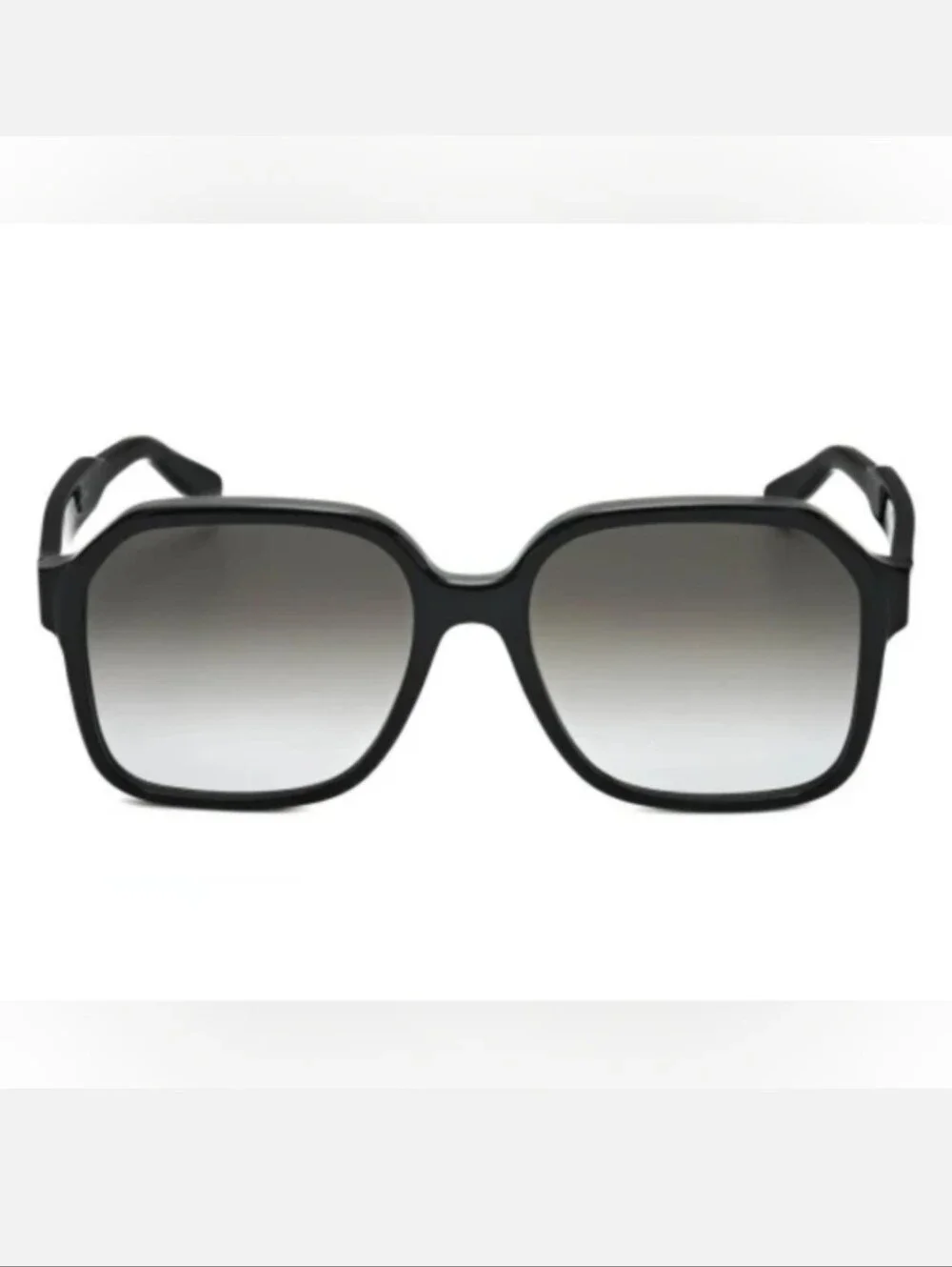 EUC Salvatore Ferragamo SF1069S Black Gancini Logo Sunglasses & Case!